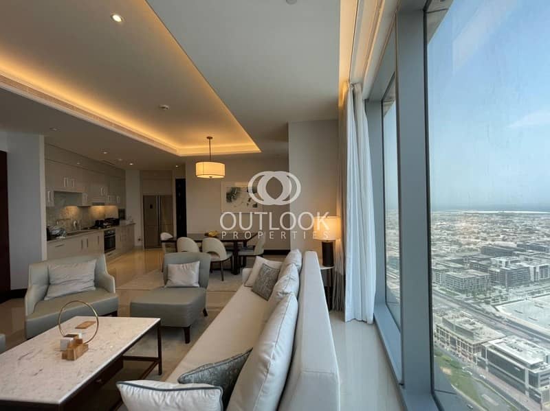 位于迪拜市中心，谦恭公寓天际景观综合大厦，谦恭天际景观1号大楼 2 卧室的酒店式公寓 4800000 AED - 7288084
