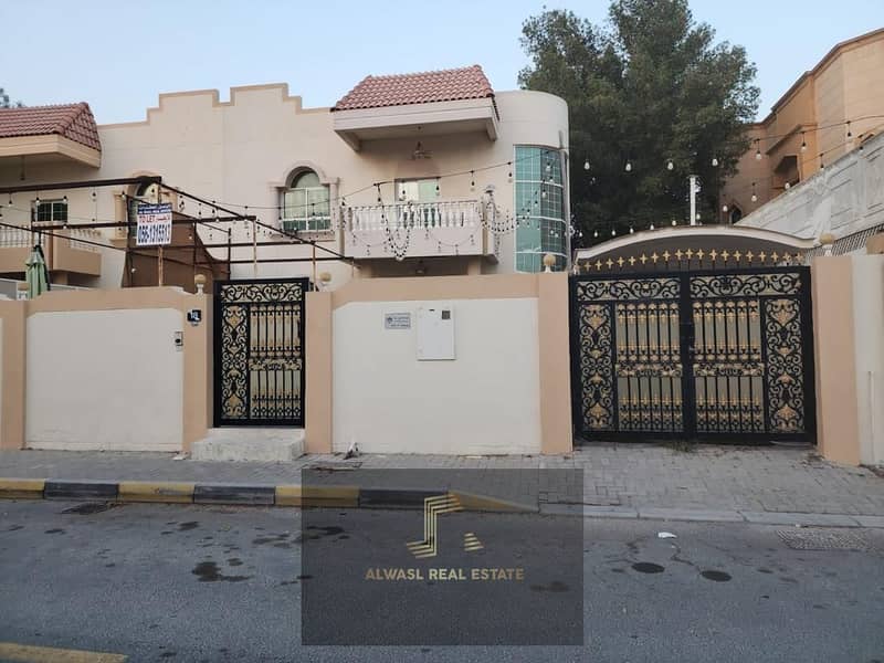 Villa for rent in Sharqan area in Sharjah  Two floors, a great location, main Street