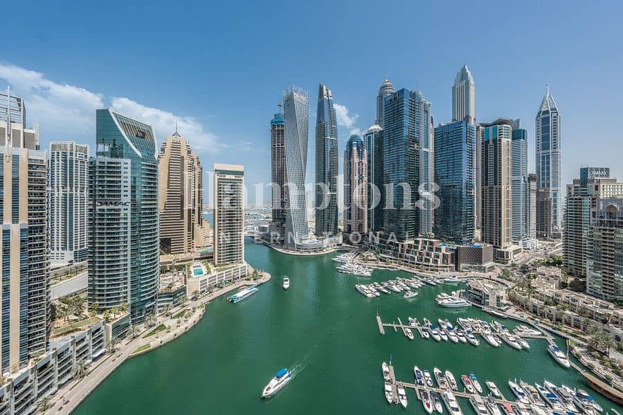 Full Marina View, Furnished Triplex Penthouse,