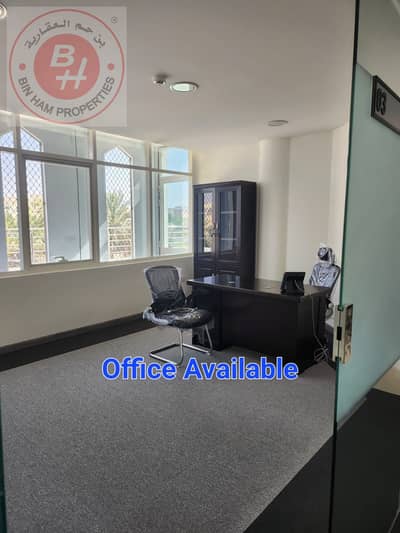 Office for Rent in Al Muwaiji, Al Ain - Furnished new offices for rent in the business center with all services provided