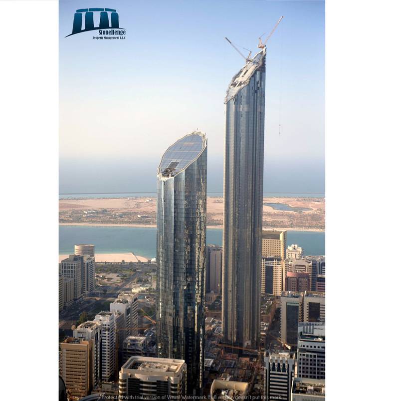 شقة في برج محمد بن راشد - مركز التجارة العالمي منطقة الكورنيش 1 غرف 95000 درهم - 3750199