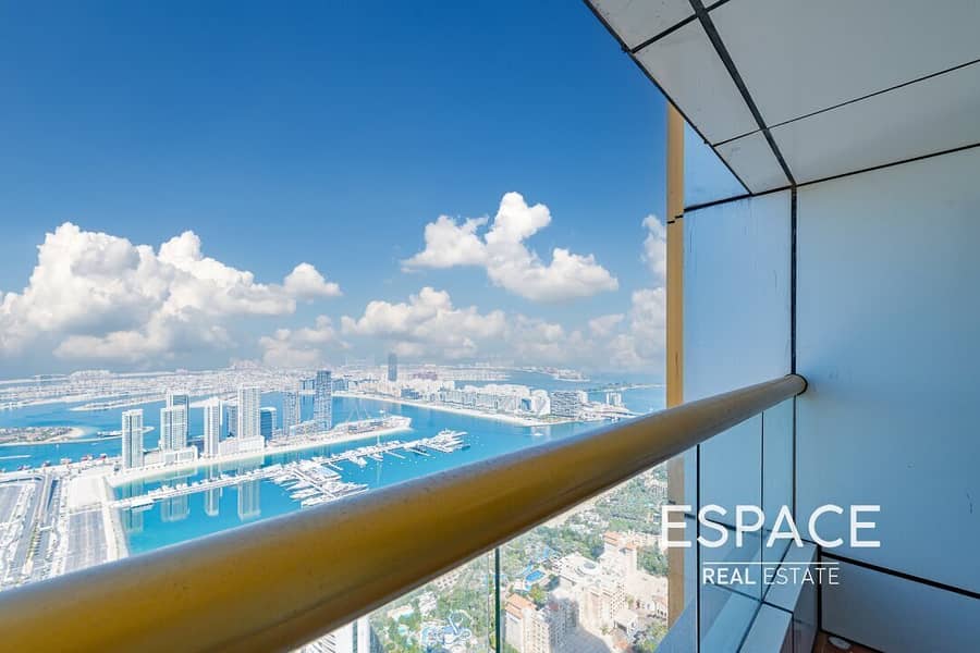 Unfurnished | Vacant | Palm and Sea Views