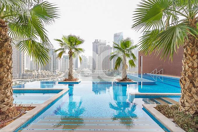 位于迪拜码头，滨海之门，滨海之门1号 2 卧室的公寓 2469000 AED - 3594641