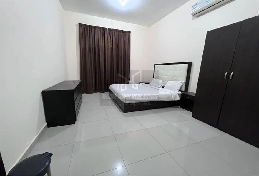 European Compound !! Short Term Furnished One Bedroom + Sep Kitchen | Well Finishing | WIFI+Maid Service in Khalifa City A.