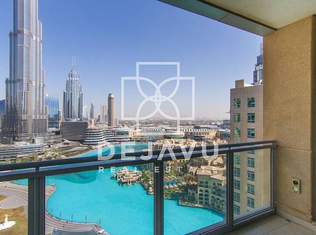 Exquisite view of Burj and Fountain Burj Vista 2 bed for sale with