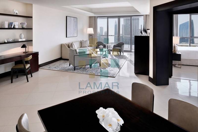 Best 1 Bed 07 series with balcony Full Fountain and Burj