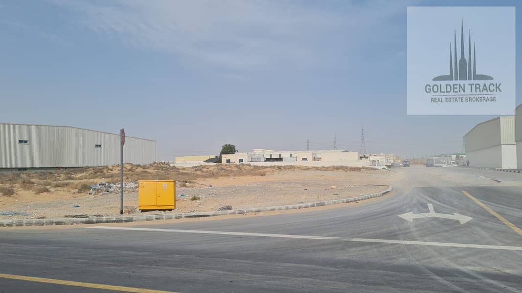 for sale industrial land at Al Sajaa Industrial in front of scraps