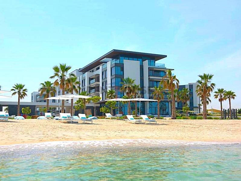 Luxury beachfront townhouse in exotic resort