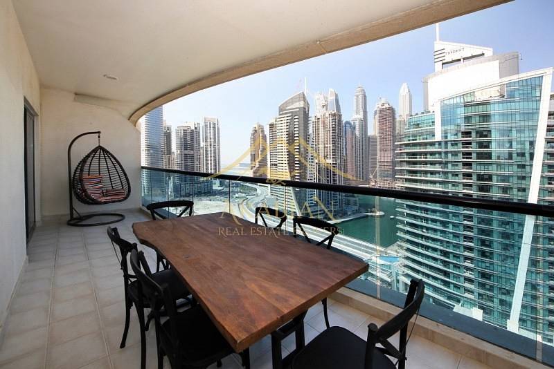 Full Marina View Close to Metro Furnished 1 Bedroom
