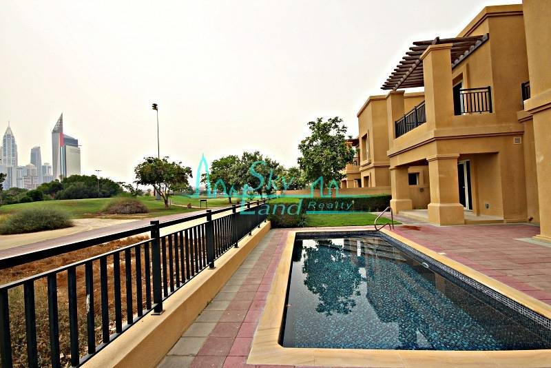 BEAUTIFUL 4BR+M VILLA WITH PRIVATE POOL  AND GOLF COURSE VIEW IN EMIRATES GOLF C