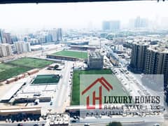 Spacious Studio Flat for Rent with Parking in Horizon Towers, Ajman