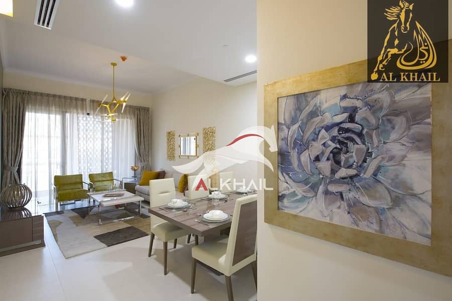 6 Pay 20% and Move in to Classy Studio Apartment in Mirdif Hills Prime Location