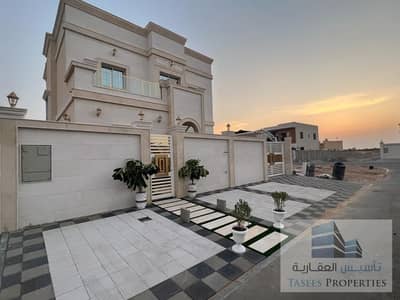 4 Bedroom Villa for Sale in Al Zahya, Ajman - Elegant design villa, stone facade, freehold for all nationalities