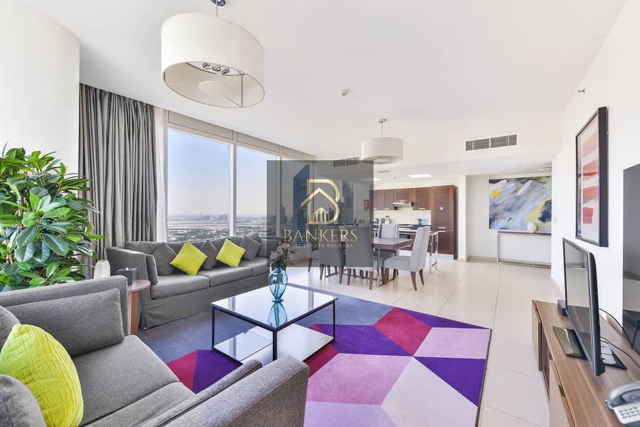 STUNNING 2-BEDROOM | FULLY FURNISHED | SHEIKH ZAYED ROAD | PRIME LOCATION