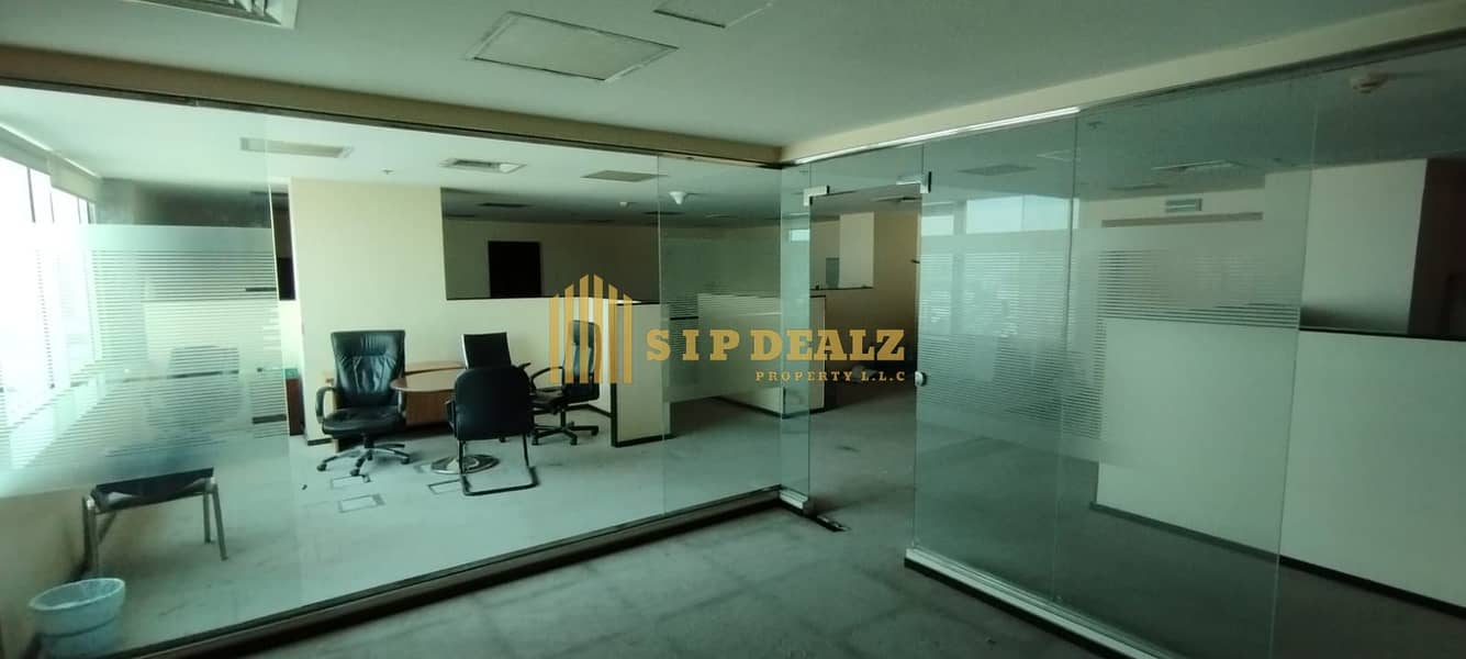 Fully Fitted Partitioned Office near Nissan showroom Port Saeed  Deira