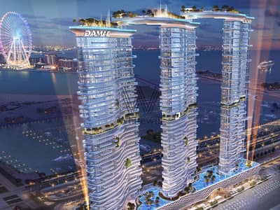 迪拜港， 迪拜 1 卧室单位待售 - 位于迪拜港，卡瓦利达马克海湾综合公寓，DAMAC 海湾大厦 B 座 1 卧室的公寓 3068000 AED - 7722145