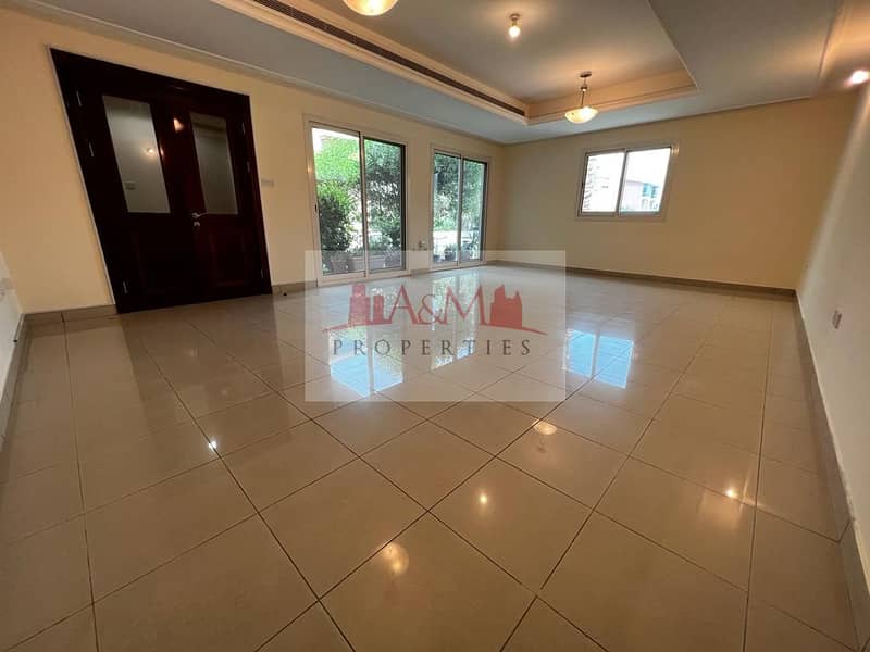 RARE VACANCY | GATED COMMUNITY | Three Bedroom with Maids room & all Facilities for AED 135,000 Only. !