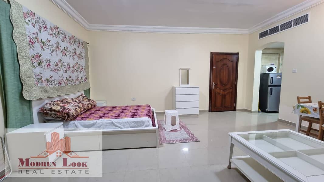 Studio Furnished w/ Parking - 31k /Year in Khalifa city a