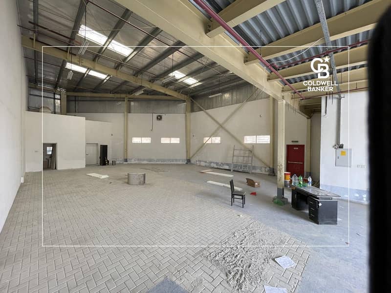 Spacious Warehouse in Al Tayy with High Power