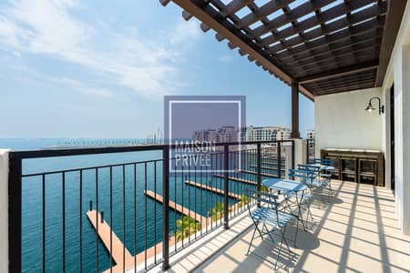 3 Bedroom Apartment for Rent in Jumeirah, Dubai - Maison Privee - Stunning Waterfront Apt w/ Open Sea Vws in La Mer