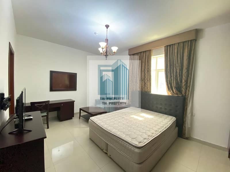 Furnished Studio available in monthly 3500 Aed
