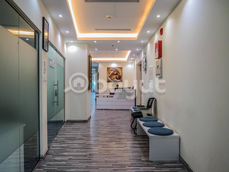 FULL YEAR EJARI-FULLY FURNISHED OFFICE | LOCATION, SIZE AND CONVENIENCE