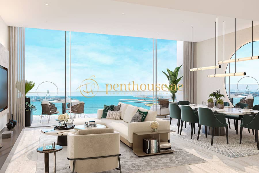 位于迪拜码头，奢华生活大厦 5 卧室的顶楼公寓 74999548 AED - 6671513