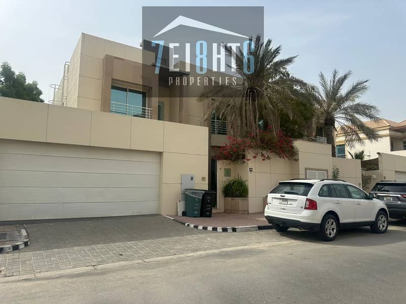Beautifully presented: 5 b/r semi-independent villa + maid room + private s/pool + garden for rent in Jumeirah Manara Beautifully presented: 5 b/r semi-independent villa + maid room + private s/pool + garden for rent in Jumeirah Manara