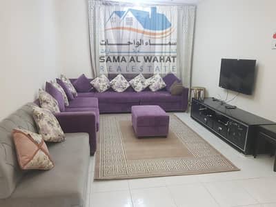 1 Bedroom Apartment for Rent in Al Taawun, Sharjah - Sharjah cooperation room and hall balcony overlooking the main street all kitchen utensils