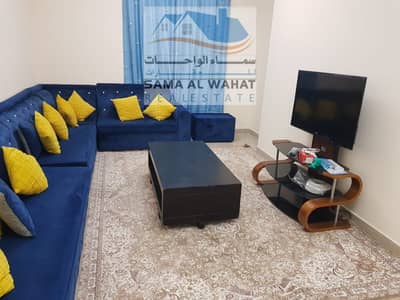 2 Bedroom Flat for Rent in Al Khan, Sharjah - For rent, a furnished apartment in Sharjah, cooperationl, three bathrooms, and an l room,4800 di