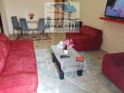 1 Bedroom Apartment for Rent in Al Taawun, Sharjah - Sharjah, cooperation, a room and a hall, two bathrooms, a balcony, a hotel entrance, a view of the