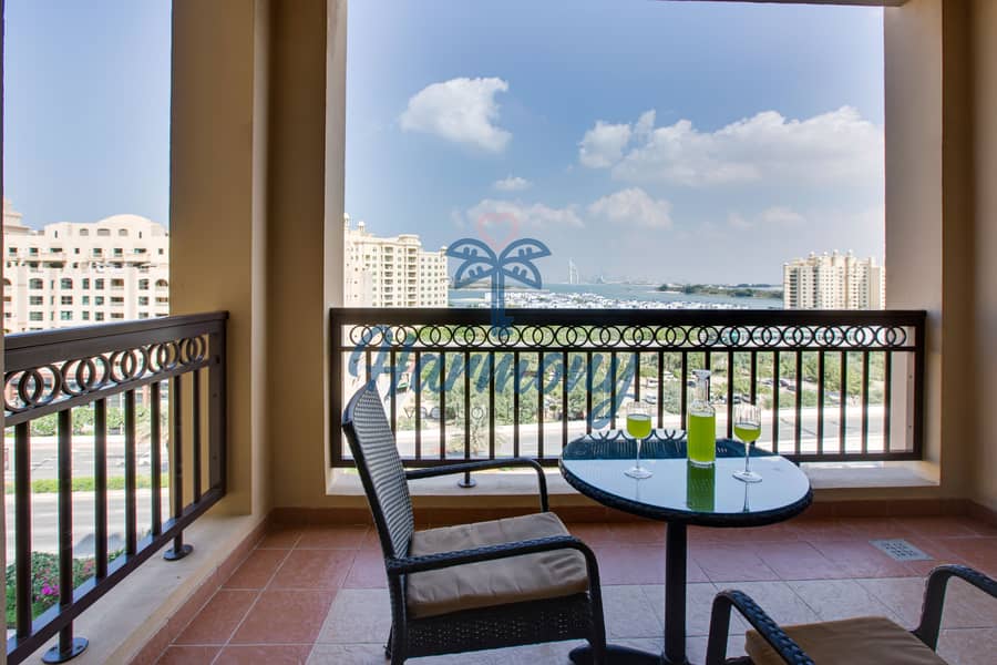 5 Cozy balcony with the view of Burj Al Arab