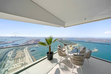 3 Bedroom Flat for Rent in Dubai Harbour, Dubai - Balcony View