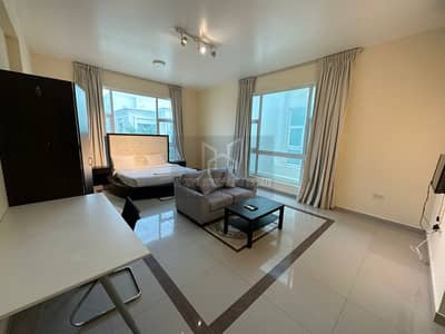 Studio for Rent in Khalifa City, Abu Dhabi - European Compound Fully Furnished Huge Studio | Sep Kitchen | Free Wi-Fi|Maids Service | Free Parking in KCA.