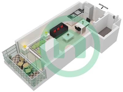 阿齐兹里维埃拉15号楼 - 单身公寓类型3-FLOOR 2-7戶型图