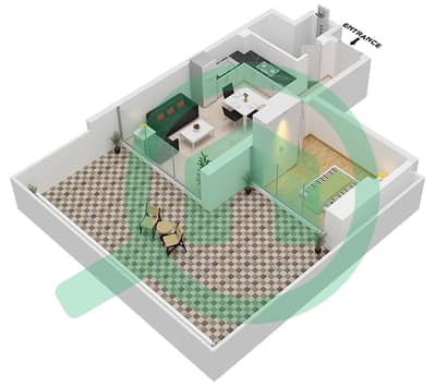 阿齐兹里维埃拉15号楼 - 1 卧室公寓类型2A-FIRST FLOOR戶型图