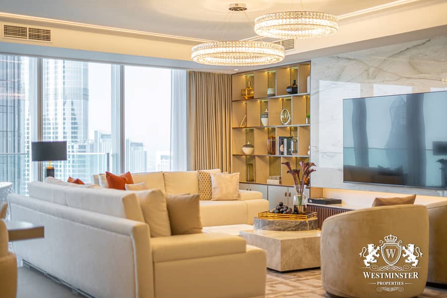 Fully Furnished | Elegant Four BR Penthouse + Maidsroom  at Opera Grand