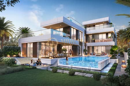 6 Bedroom Villa for Sale in DAMAC Lagoons, Dubai - 6-Bedroom Ultra Luxurious Waterfront Mansion | DAMAC Lagoon