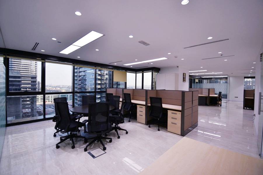 Lake View From Corner Office at Low Floor