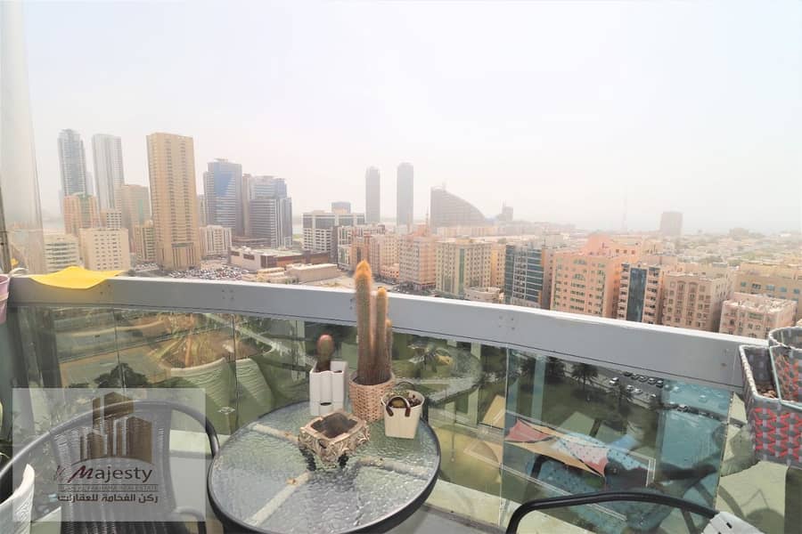 Apartment for sale three bedrooms and two halls in Al Majaz 3 area, Sharjah