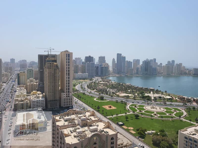 Apartment for sale in the Emirate of Sharjah, Al Majaz 1 tower, integrated services
