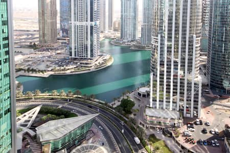 1 Bedroom Apartment for Rent in Jumeirah Lake Towers (JLT), Dubai - Stunning Lake View 1 BR ||  Near Metro