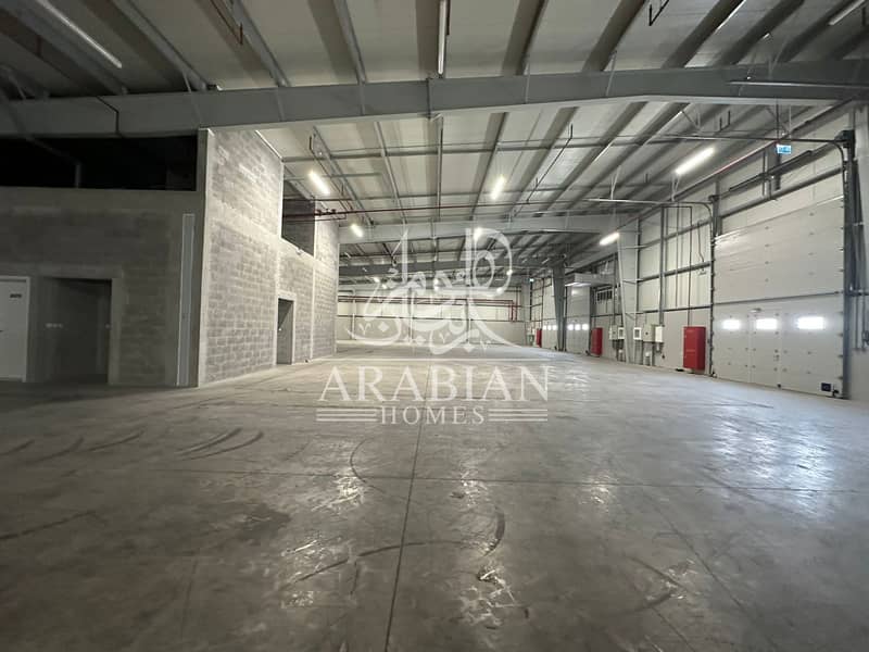 8400sq. m A/C Fitted Brand New Warehouse with Office for Rent in Mussafah Industrial Area-Abu Dhabi