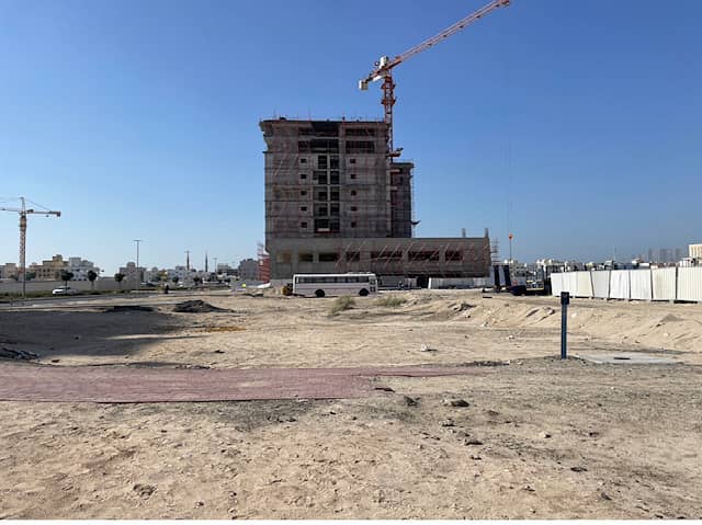 Land for sale hospital permit in Al Qusais area, ground permit and 9 floors