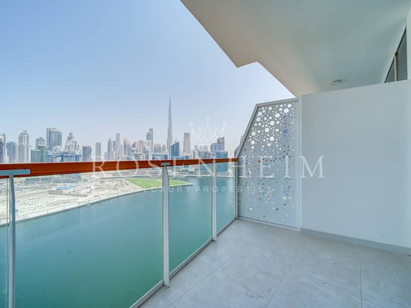 Vacant |Canal and Burj View |High Floor | Spacious