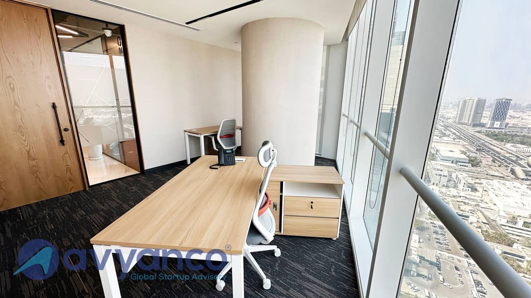 Private Office Space for Rent in Dubai | Prime Location at Sheikh Zayed Road | Fully Furnished | Well Fitted Premium Office Space