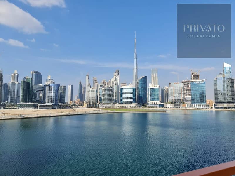 Newly Furnished Apartment close to burj khalifa and directly waterfront canal view in Business bay