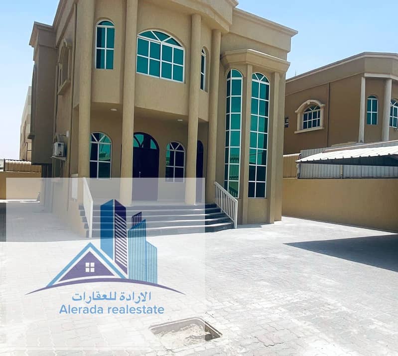 For rent a villa in Ajman, Al Mowaihat 2, a large area completely renovated on Qar Street, at an affordable price