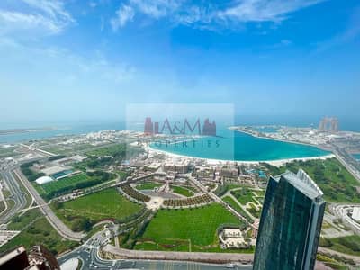 3 Bedroom Apartment for Rent in Corniche Road, Abu Dhabi - Zero Commission | Panoramic Sea View | Three Bedroom Apartment with Maids room in Etihad Towers for AED 190,000 Only. !