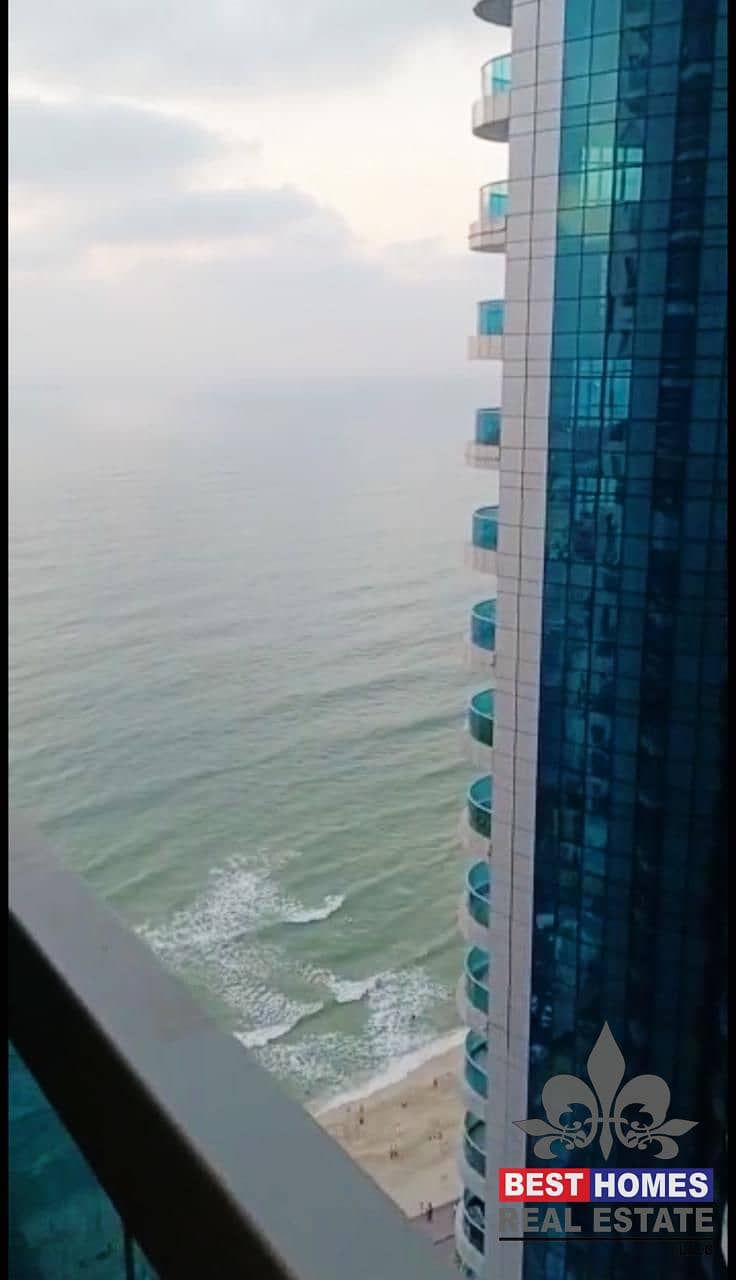 Hot Deal Partial Sea View 1 BHK Apartment For Sale In Corniche Tower Ajman